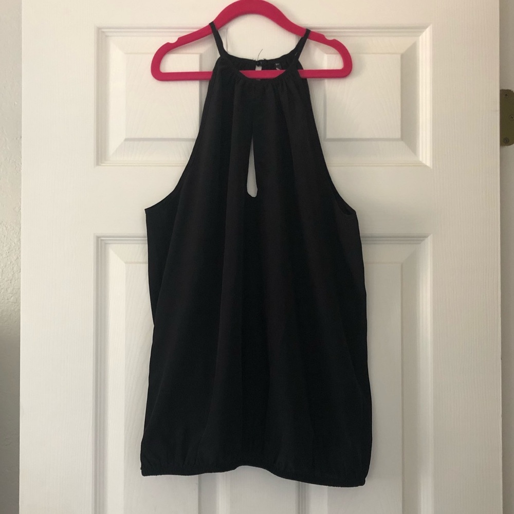 Black dressy halter top